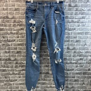 Express Distressed Blue‎ Women's Jeans